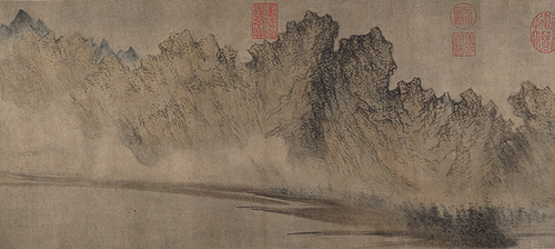 Cloudy Mountains   Fang Congyi  1301-1378  Daoist adept