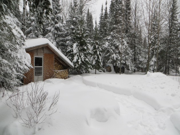 Snowed in near Two Harbors.  Gordon Hommes  December 4, 2013