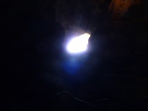 Carlsbad Entrance from the twilight zone. Beyond this point there is no natural light.