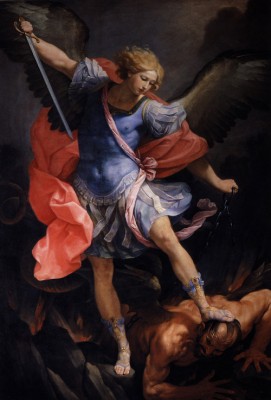 The Archangel Michael defeating Satan, Guido Reni, 1635.