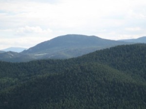 Black Mountain roughly as it looks from the study