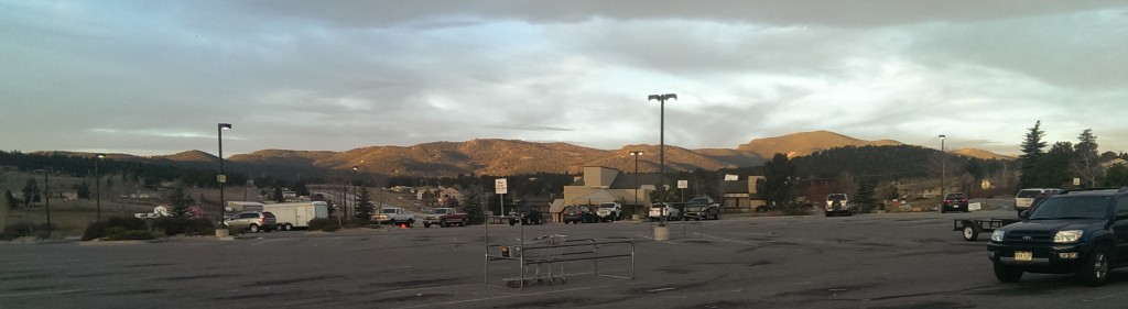 From grocery store parking lot