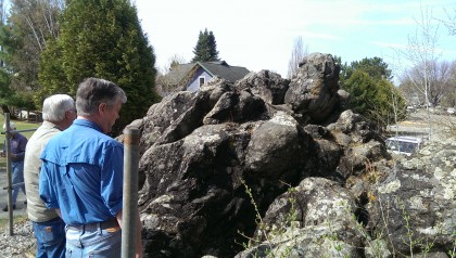 Old Mammoths stare at 2.7 billion year old rock formation, Ely Greenstone