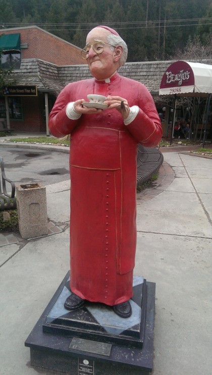 local cardinal likes Evergreen coffee