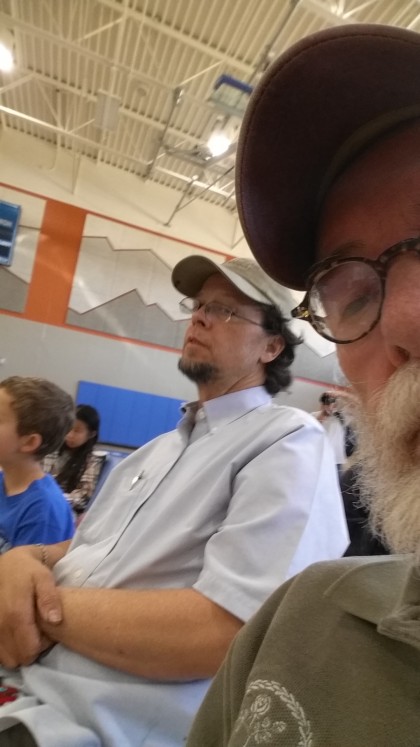 Gabe, Jon and me at Ruth's Destination Imagination performance