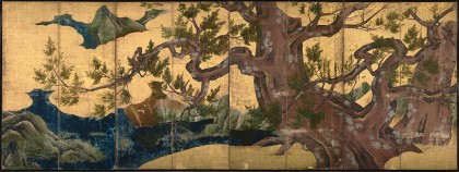 Kanō Eitoku (1543–1590), Cypress Trees