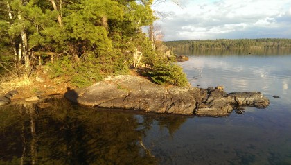 Burntside Lake, shore near Dane Cabin