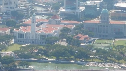 Singapore Cricket Club from Sky deck