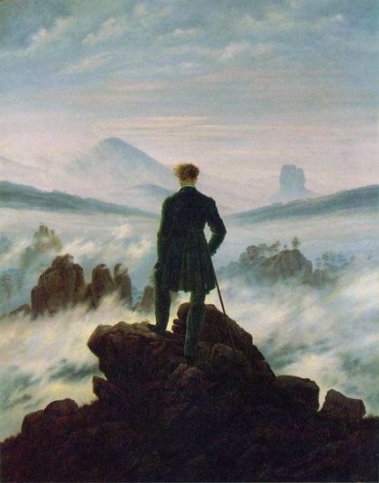 Caspar David Friedrich Wanderer Above the Sea of Fog (1818)
