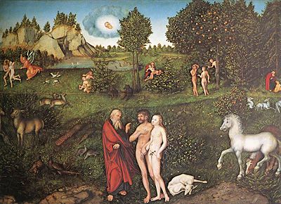 Garden of Eden, Lucas Cranach the Elder