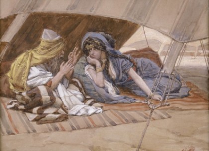 Abraham's Counsel to Sarai (watercolor c. 1896–1902 by James Tissot)