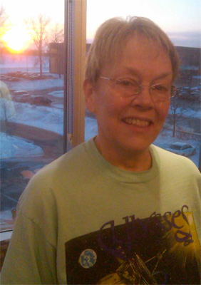 Kate on the morning of her retirement, 2011
