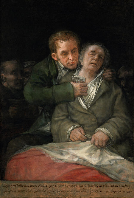 Goya's, Self-Portrait with Dr. Arrieta. Mpls Museum of Art