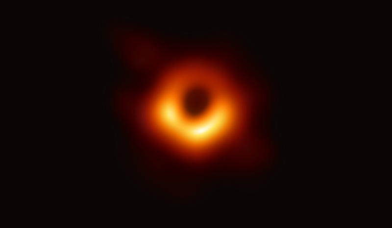first ever picture of a black hole, taken by the Event Horizon telescope
